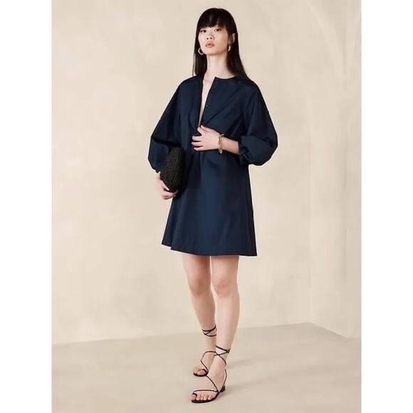 Banana Republic Lantern Sleeve Mini Dress - Picture 1 of 8